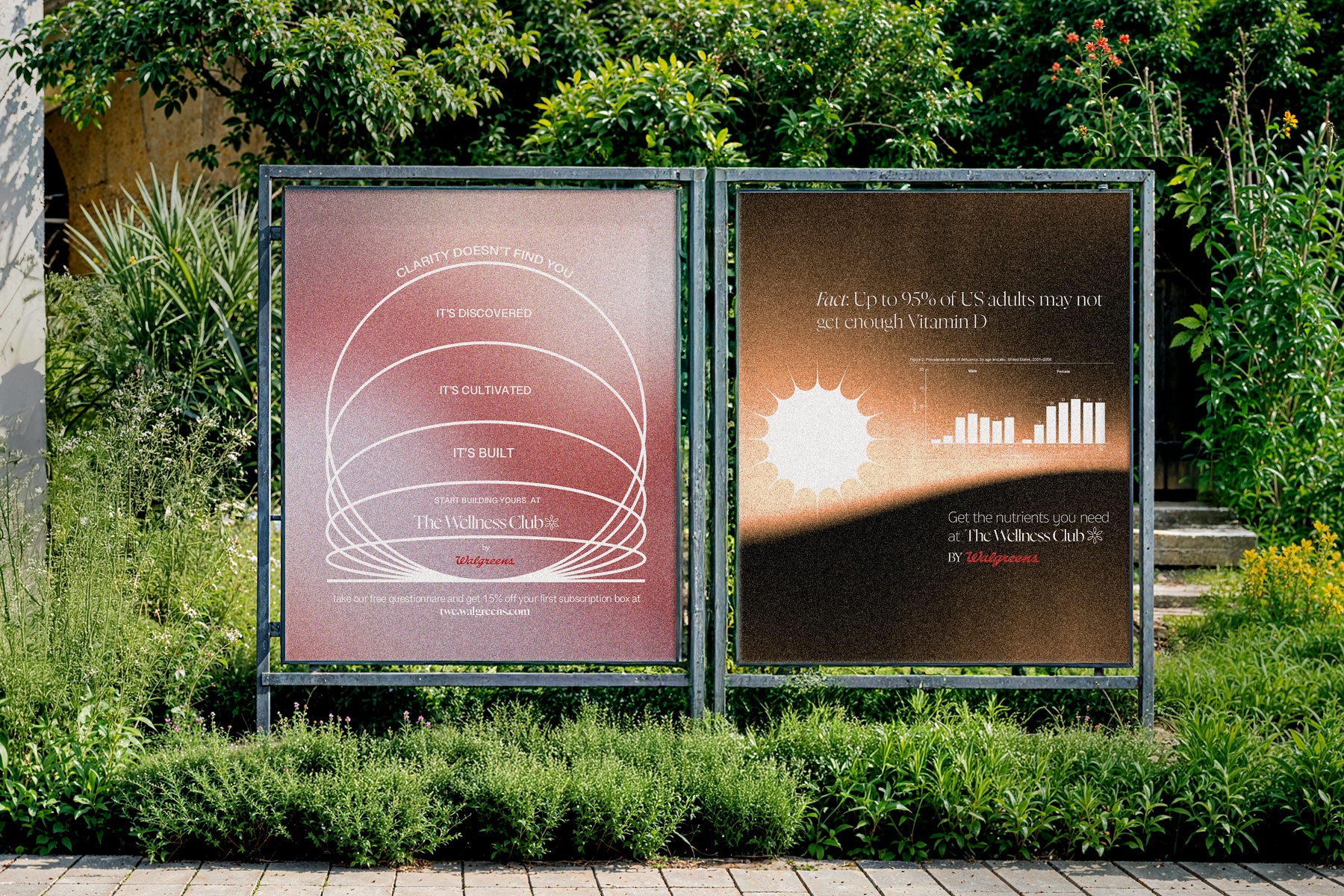 The Wellness Club bus shelter ad