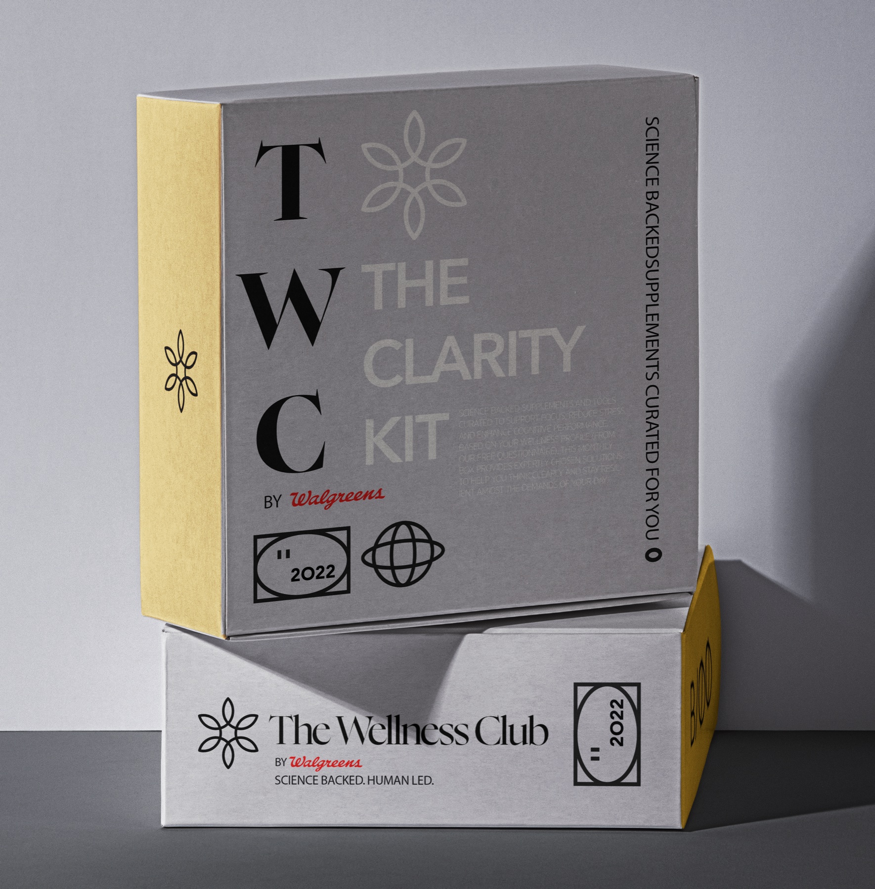 The Wellness Club — the Clarity Kit packaging