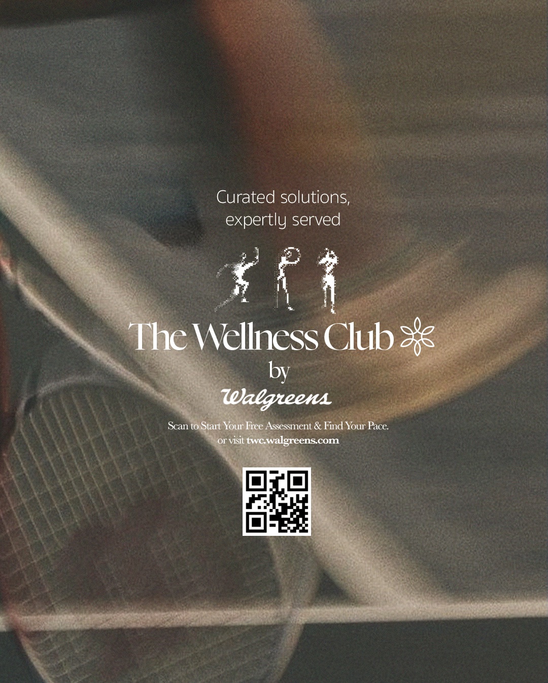 The Wellness Club tennis poster